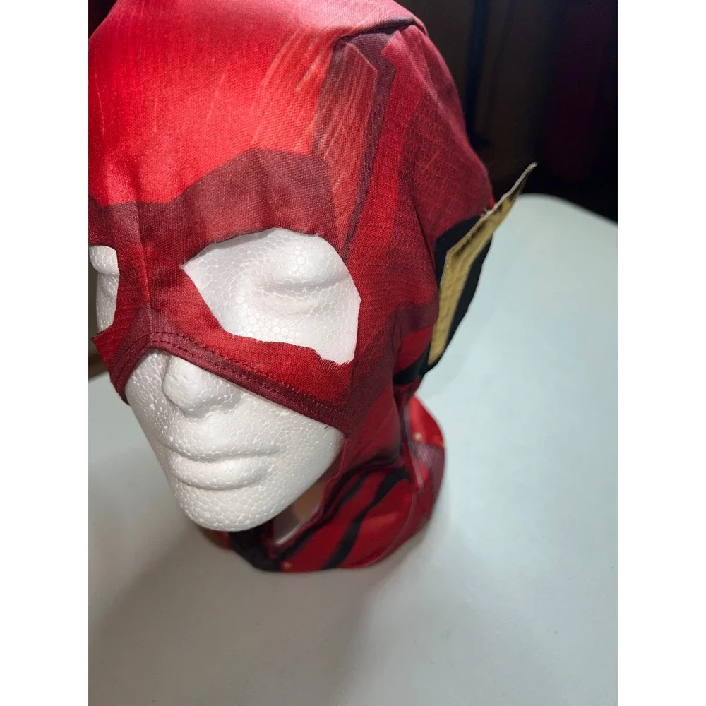 Justice League The Flash Superhero Costume Kids Red Jumpsuit‎ with Mask